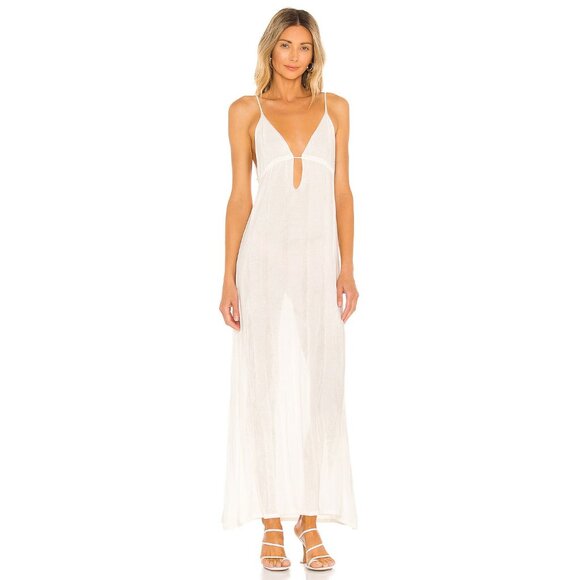 DEVON WINDSOR Paloma Dress Off White Maxi - Picture 2 of 4